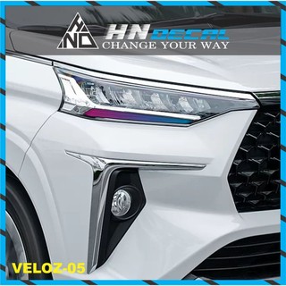 TEM DÁN MÍ ĐÈN XE VELOZ NHIỀU MÀU SẮC LỰA CHỌN ( 1 CẶP DÁN 2 BÊN )
