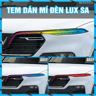 Decal dán mí đèn xe vinfast LUX SA nhiều màu sắc lựa chọn