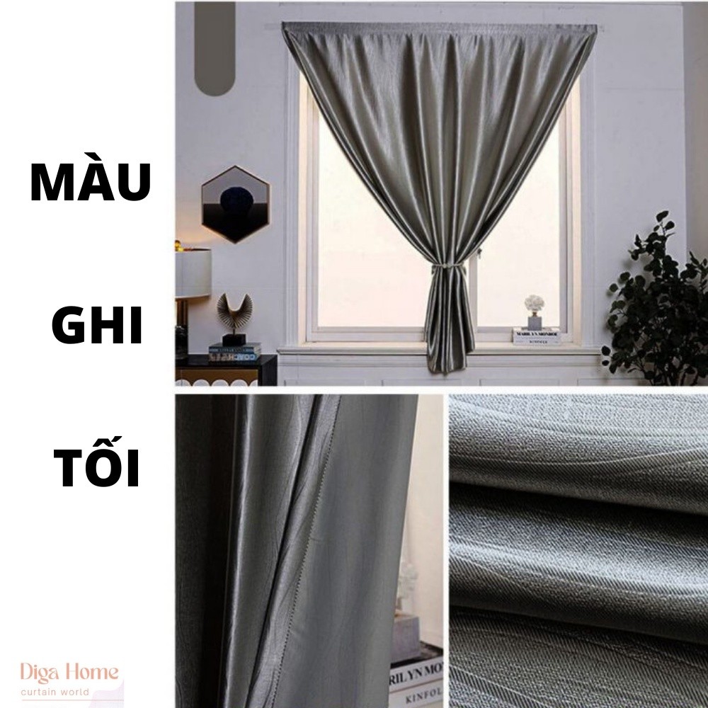 Rèm Dán Tường Cửa Sổ,Rèm Cửa Trang Trí-Không Cần Khoan Vô Cùng Tiện Lợi, Chất Liệu Vải Cản Sáng Tốt