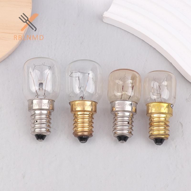 RRLNMD Bóng Đèn Nhiệt Độ Cao 120 / 220V 15W 25W E14 300 Độ T22 Lò Vi Sóng Bóng Đèn Hấp Bóng Đèn Muối Bóng Đèn MỚI