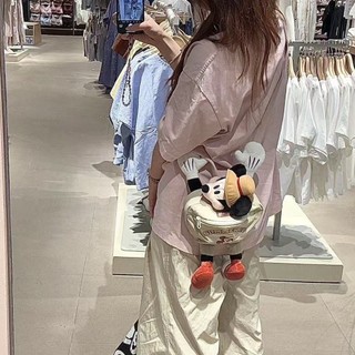 Giá trị cao ins Phong Cách Siêu Nóng Túi Nhỏ Dễ Thương Mickey Vui Vẻ Cắm Trại Túi Messenger Đi Chơi Ba Lô Du Lịch Hợp Thời Trang