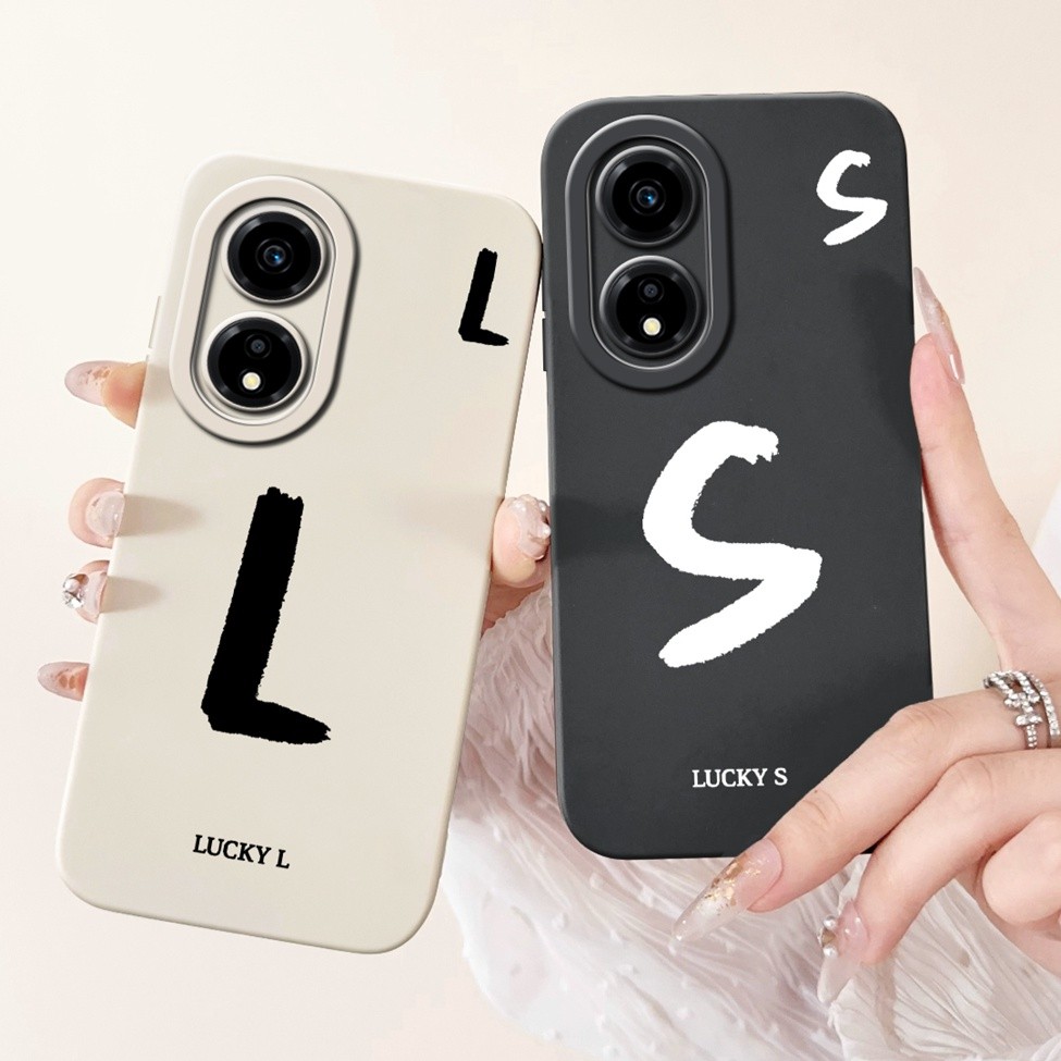 Ốp điện thoại Honor X5Plus WOD-LX1 WOD-LX2 WOD-LX3 Honor X5 Plus Ốp lưng thời trang đơn giản Thiết kế họa tiết A-Z Ốp lưng chống sốc bằng silicon