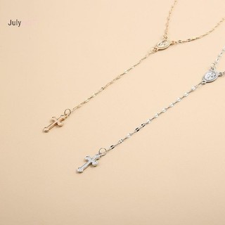 JULYHOT Thời Trang Vintage Christian Thánh Giá Tôn Giáo Mặt Dây Chuyền Vòng Cổ Đức Trinh Nữ Maria sel Tòn Ten Xương Đòn Dây Xích Dành Cho Nữ Quyến Rũ Trang Sức Quà Tặng Massivedeals