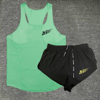 Flying Shadow Running Training Sports Suit Quick-Drying Men's and Women's Marathon Summer Racing Sleeveless Vest Track and Field Shorts i6Xp