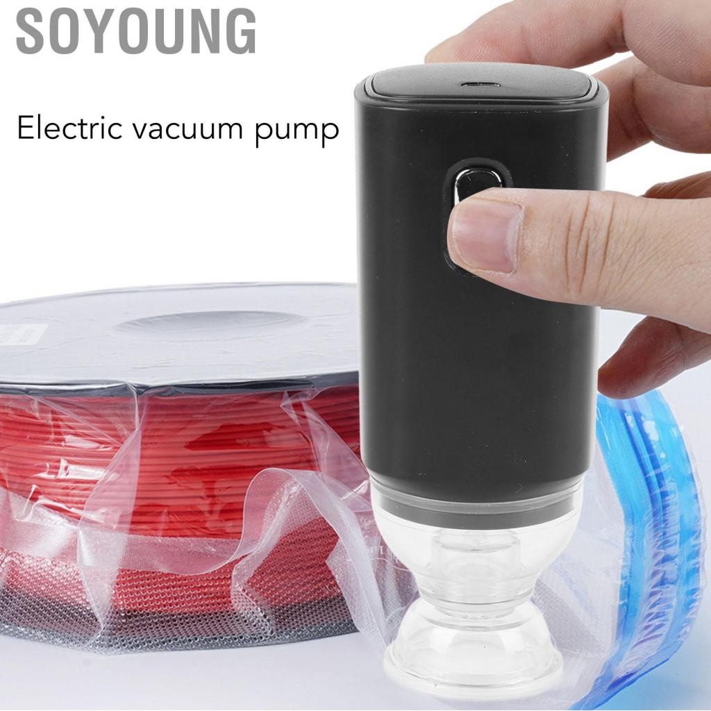 Soyoung Soyoung-vn túi chân không di động Bơm không dây không dây điện sạc thiết bị cầm tay với một điều khiển chính để in 3D lưu trữ nén du lịch không khí 5V
