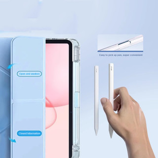 Ốp chống rơi khe cắm bút trong suốt cho Honor Pad 10 12.1 "HEY3-W00 / HEY3-W10 Pad 9 MagicPad 2 GT Pro 12.3 Tablet GT 11.5 2025 X9a V9 11.5 X8a X9 Vỏ bảo vệ da ba lần