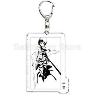 Anime Attacking of The Giants Levi Ackerman Allen Yeager Keychain Pendant Role Playing Double Sided Acrylic Keyring Jew