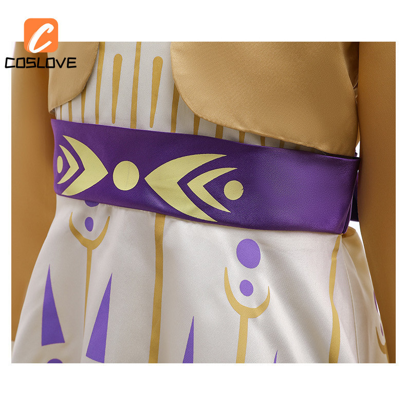 Anime Phim Frozen Anna Cosplay Quần Áo Trọn Bộ Trang Phục Trang Phục Cho Bé Gái Váy Mùa Hè Cosplay Đảng Biểu Diễn