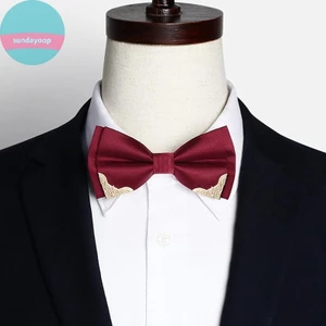 Sund Nam Thắt Nơ Kim Loại Chắc Chắn Cao Quý Cổ Điển Polyester Nơ Cravat Nơ Nữ Nam Cổ Áo Dự Tiệc Cung Cấp VN