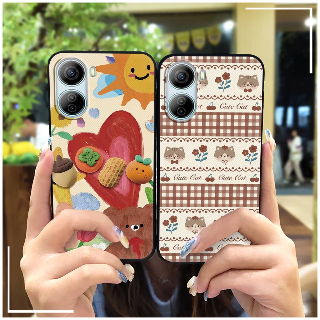 Vỏ điện thoại mềm TPU thời trang cho ZTE Libero 5G IV / Nubia Ivy, bảo vệ chống va đập, chống bụi, chống thấm, thiết kế hoạt hình