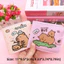 Ví ngắn OLVIDO, có nút Ví đựng tiền xu hoạt hình, Hộp đựng thẻ da PU Capybara dành cho nữ bé gái
