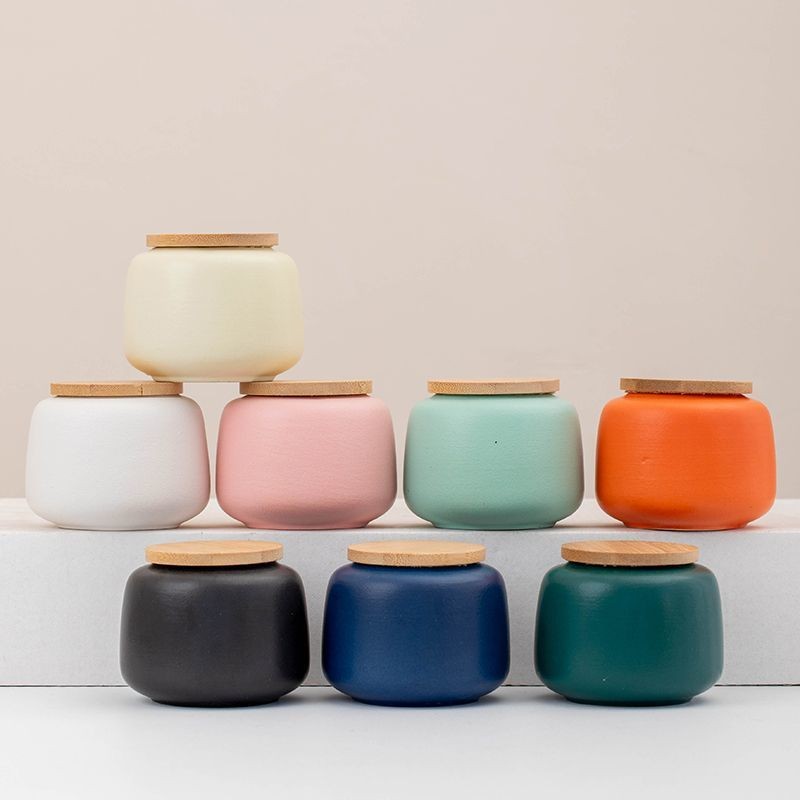 ✨Stoneware Trà Nồi Trà Gốm Kích Thước Nhỏ Di Động Mini Lưu Trữ Kín Nồi Hộ Gia Đình