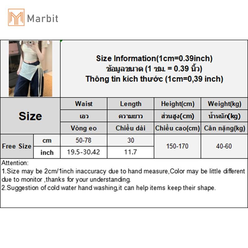 Marbit Đa Năng Bốn Mùa Rỗng Dệt Kim Váy Ngắn Dành Cho Nữ Có Ren-Up Mông Rèm Vòng Eo Khăn Mới