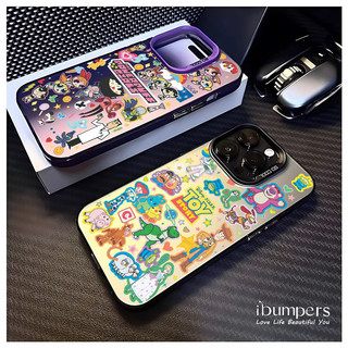 ibumpers Ốp Điện Thoại iPhone Hợp Thời Trang Hoạt Hình Cắt Dán Họa Tiết Cho IPhone 16 15 14 12 13 11 Pro Max IP 7 8 Plus X XS XR Ốp Lưng IMD Cứng Và Nhẵn