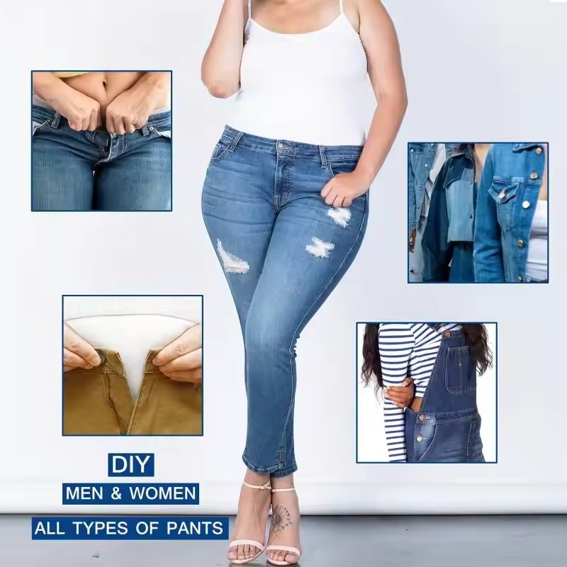 2/4 Chiếc Di Động Thời Trang Điều Chỉnh Nút Mở Rộng cho Quần jean Miễn Phí May Thu vào Eo