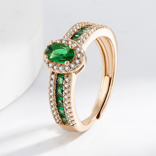 Châu Âu Mỹ INS Phong Cách Mới Kim Cương Nhiều Màu Sắc Mở Nhẫn Nữ