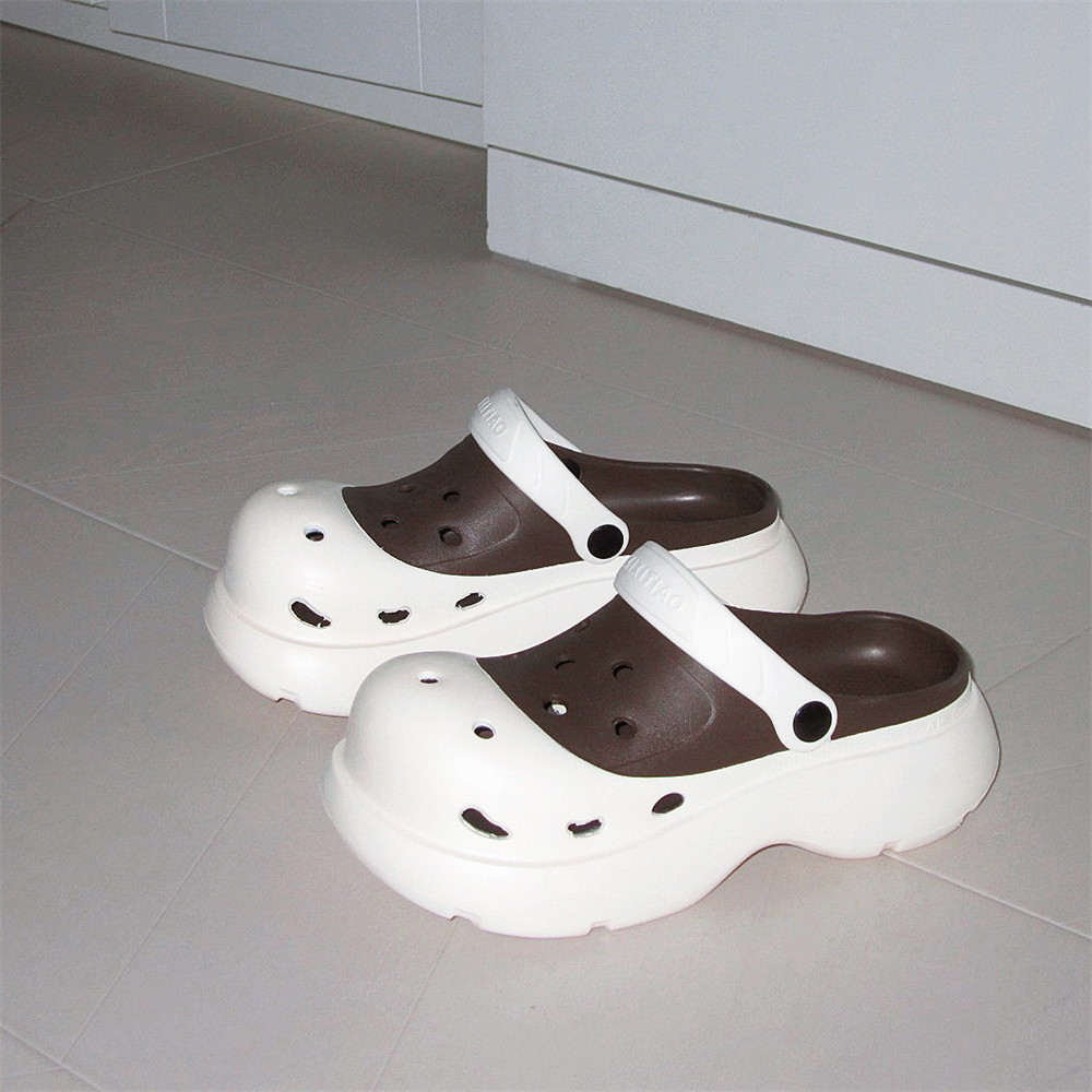 XIXITIAO Giày Sandal Ngoài Trời Đường Phố Phong Cách Nhật Bản Tăng Cường Đế Dày Sinh Viên Mùa Hè Dép Nữ Đi Biển