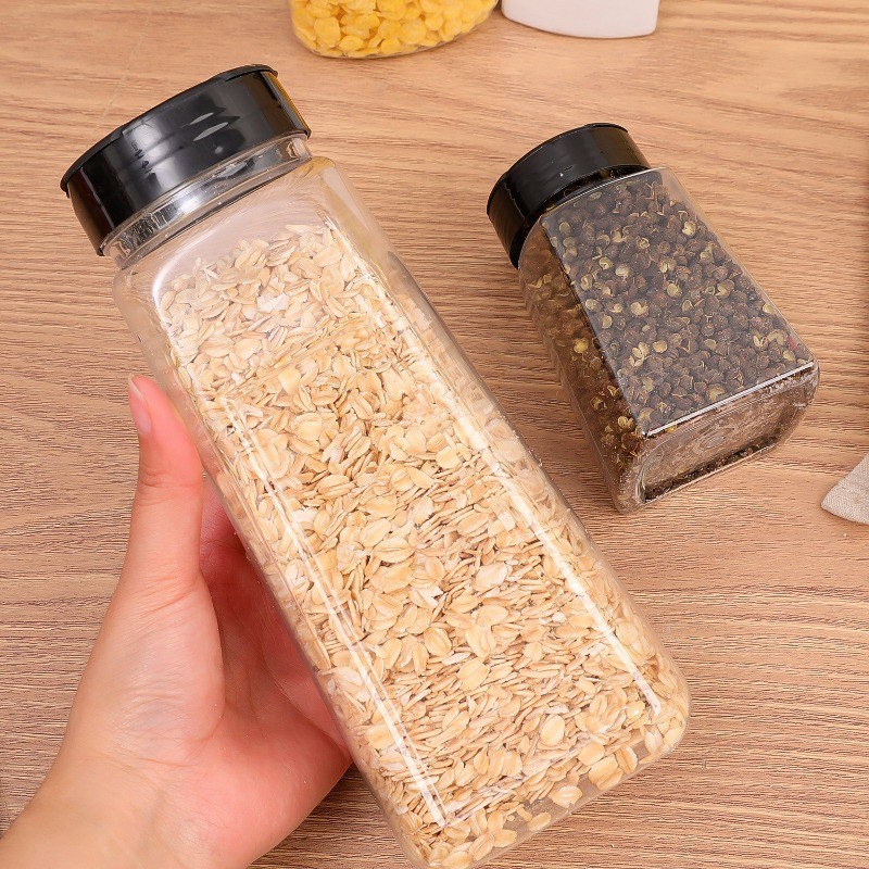 Gia Vị Trong Suốt Chai Muối Tiêu Bình Lắc Nhựa Thịt Nướng Gia Vị / Lọ Cho Gia Vị Muối Và Tiêu Bình Lắc