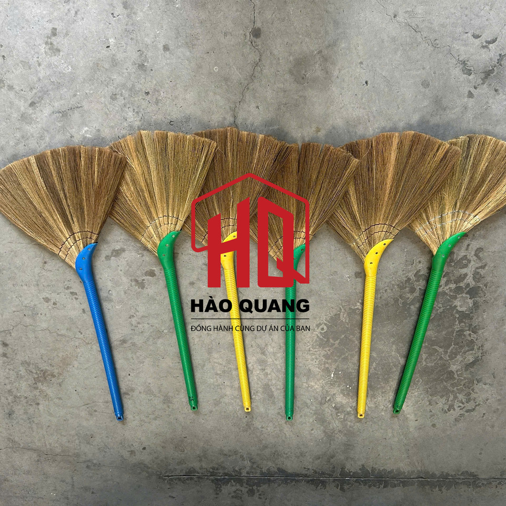 Chổi Quét Nhà Cán Nhựa Siêu Bền (loại 2) – Lông Cứng Quét Sạch Mọi Góc - (mã A25/A30)