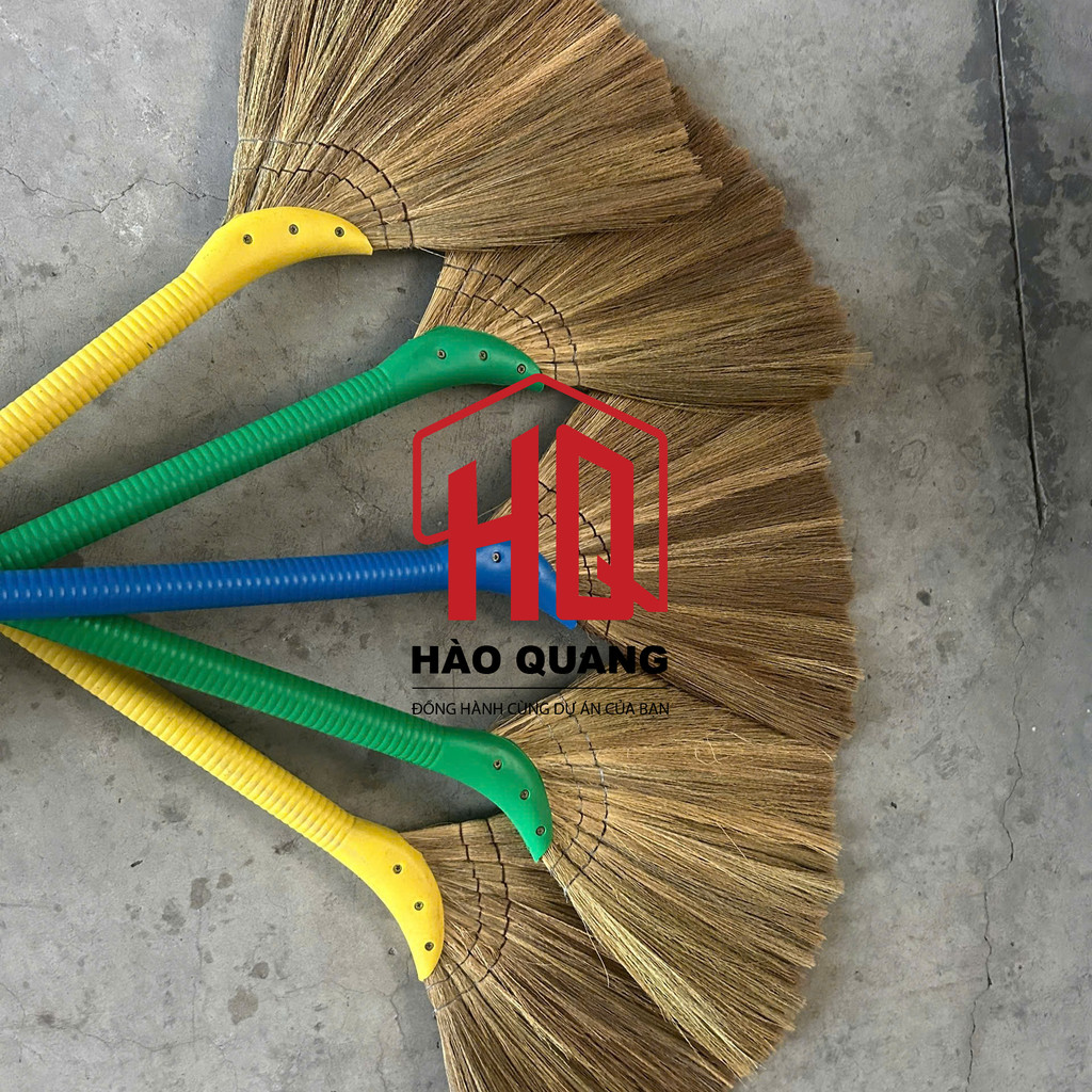 Chổi Quét Nhà Cán Nhựa Siêu Bền (loại 2) – Lông Cứng Quét Sạch Mọi Góc - (mã A25/A30)