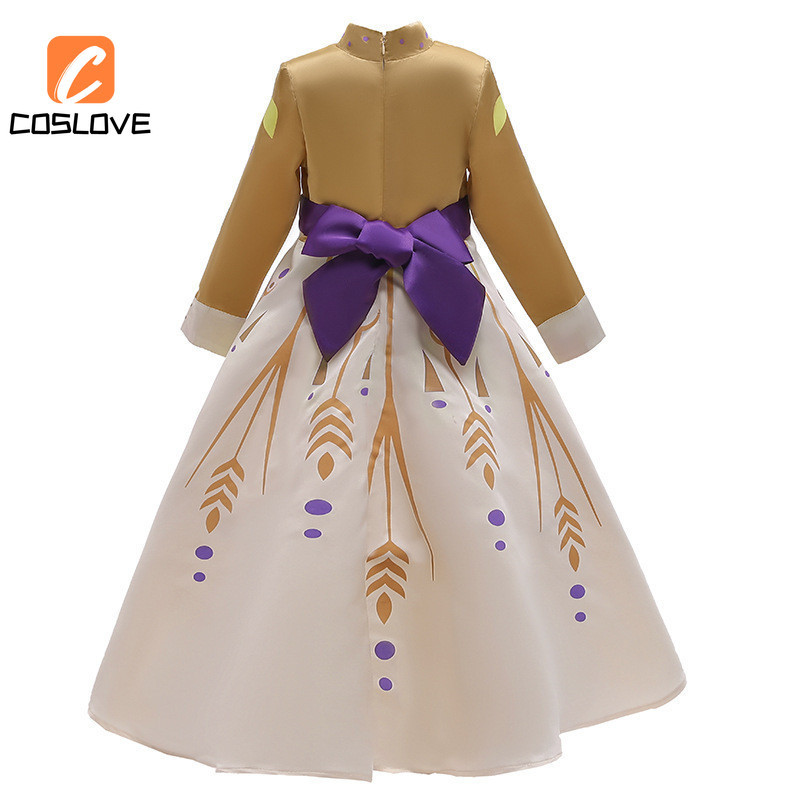 Anime Phim Frozen Anna Cosplay Quần Áo Trọn Bộ Trang Phục Trang Phục Cho Bé Gái Váy Mùa Hè Cosplay Đảng Biểu Diễn