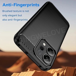 Dành Cho Oppo Reno14 Reno 14 14 Pro 14F Reno 13 Pro Reno15 Pro Max 5G 4G Màu Sắc Màu Da Cảm Giác Sợi Carbon Vỏ Điện Thoại TPU Mềm Silicon Chống Sốc Ốp lưng