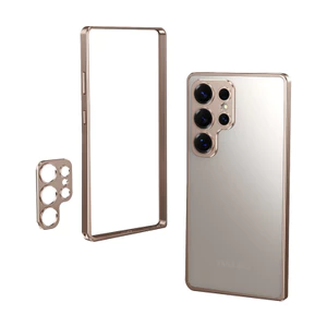 Khung Hợp Kim Khóa Ốp Lưng Điện Thoại Samsung Galaxy S24 S23 S25 Ultra S24 S25 Plus Bảo Vệ Ống Kính Chống Rơi Khung Bảo Vệ