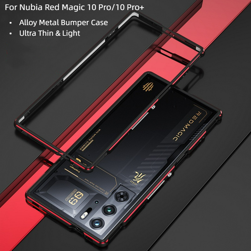 Ốp điện thoại khung cản kim loại siêu mỏng và nhẹ cho ZTE Nubia Red Magic 10 Pro 9Pro 9 Pro + 9S Pro RedMagic10 Pro + Vỏ bọc