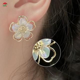 Bông Tai Hoa Nữ Vỏ Nhẹ Đa Năng Cá Tính Bông Tai Thích Hợp Cho Bé Gái Trang Sức Quà Tặng
