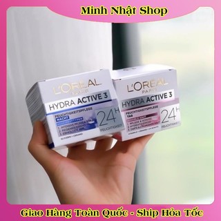 [auth] Kem dưỡng da Loreal Hydra Active 3 24h - Nội địa Đức Đủ Bill [Hot]