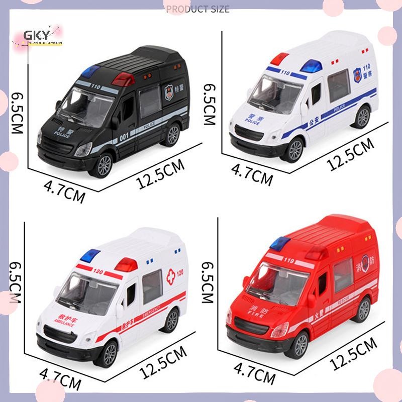 FFVN Bệnh Viện Cứu Hộ Xe Cứu Hộ Xe Ô Tô Kim Loại Mô Hình Kéo Lại Âm Thanh Và Hợp Kim Ánh Sáng Diecast Đồ Chơi Ô Tô Cho Trẻ Em Bé Trai Quà Tặng HOT