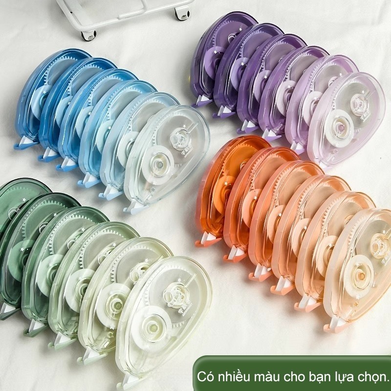 Set 5 Bút Xóa Băng Màu Gradient Xinh Xắn - Băng Keo Xóa Trong Suốt Sức Chứa Lớn Cho Học Sinh