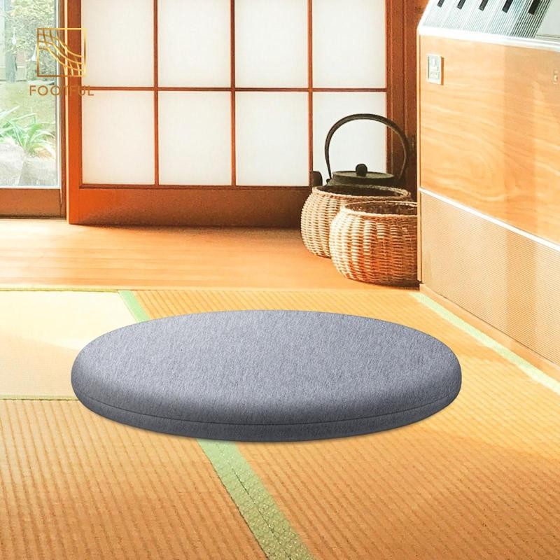 Miếng Lót Ghế Tròn Có Dây Kéo Nhật Bản Bốn Mùa Đệm Sàn Có Thể Giặt Đa Năng Cho Phòng Gia Đình