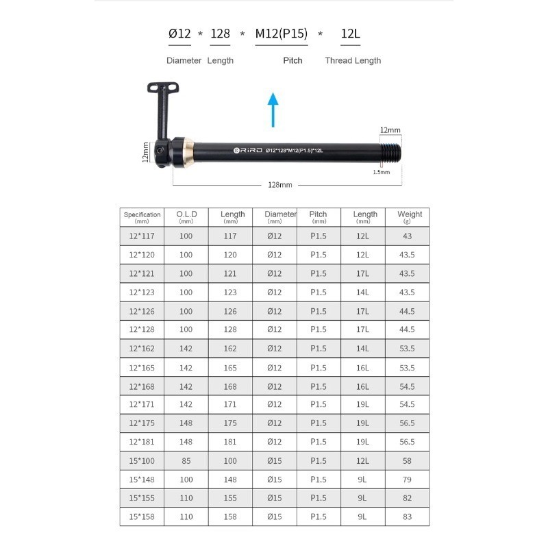 MTB Xe Đạp Đường Bộ Thru Trục Thanh 12x120 12x128 Xe Đạp Ẩn Phát Hành Nhanh Thùng Trục Thanh AL7075 CNC Xe Đạp Dĩa Xô Trục Xe Đạp Phần