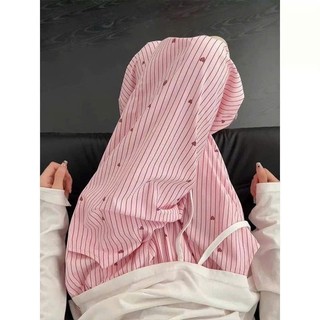 Quần Suông Kẻ Họa Tiết Nơ/Tim Đáng Yêu Chất Liệu Thô Lạnh Dài 100-103cm Hivaxin