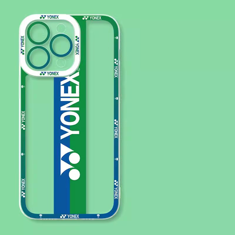 Vỏ Cầu Lông YONEX Cho Iphone 16 Pro Max 11 13 12 14 15 Pro Max X XS 16E Vỏ Điện Thoại Mềm Trong Suốt Thời Trang TPU Silicon Chống Sốc Họa Tiết Trong Suốt