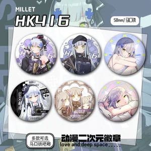 Huy hiệu Girls Frontline HK416 | Badge anime 58mm | Quà tặng fan & sưu tầm