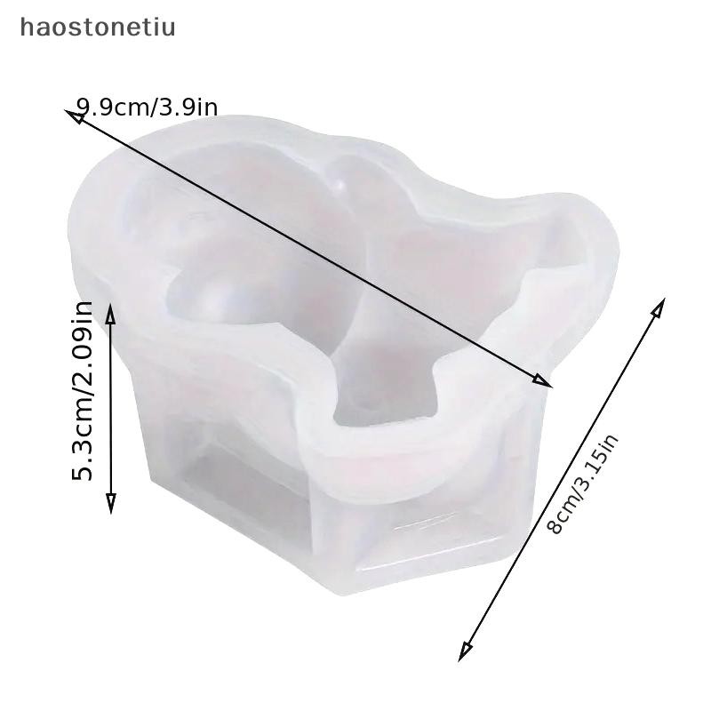 HA Dễ Thương Mousse Pudding Khuôn Silicon Custard Bánh Khuôn Hoạt Hình Xanh Dino Trang Trí Bánh Dụng Cụ Nướng Bánh n