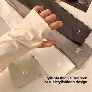 LUMELAMP Tay áo rộng, Vỏ bọc tay áo thoải mái thoáng khí, Vòng tay bảo vệ chống nắng bằng lụa băng thời trang Nam giới
