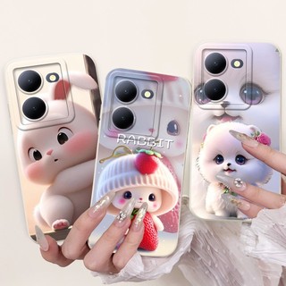 Ốp Bảo Vệ Toàn Diện Cho Vivo Y36 4G V2247 / Y36 5G V2248 / Y27S 4G V2322 / Y27 5G V2302 / Y77T 5G Vỏ Mềm Hoạt Hình Dễ Thương