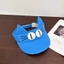 DARON Big Eyes Cat Che Nắp, Chống Nắng Đáng Yêu Kitty Rỗng Mũ, Thời Trang Sáng Tạo Ngộ nghĩnh Nhanh Khô Vải Tai Mèo Mũ Chống Nắng Bé Gái