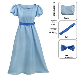 Đồ cosplay Peter Pan dành cho Wendy - Đầm dài công chúa chất lượng cao