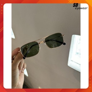 [Ảnh thật] [Siêu Sale] Kính mát nam tròng thủy tinh form chữ nhật 2 cầu Mắt kính SD STORE