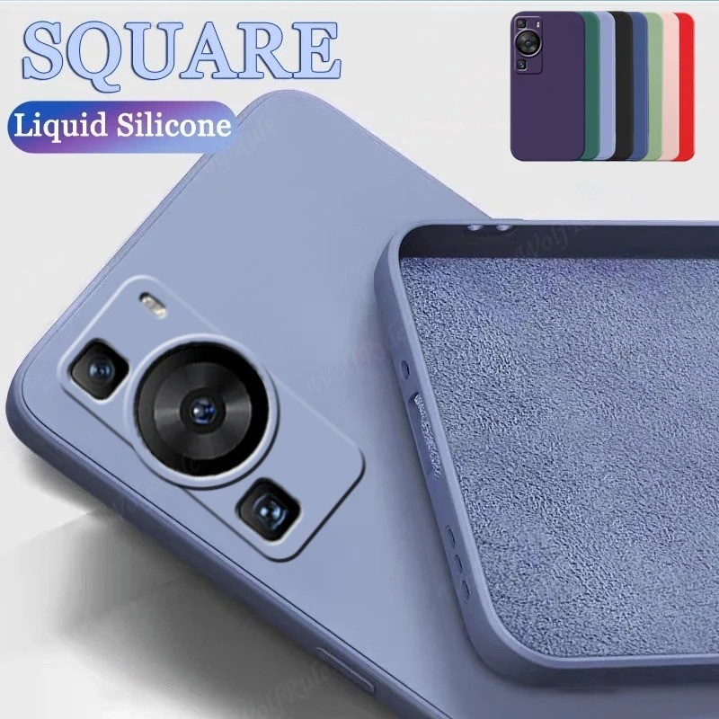 Dành Cho Huawei P60 Art P50 P50E Pro Plus Ốp điện thoại Capa Nguyên Bản Chống Sốc Silicon Lỏng TPU Mềm Dành Cho HuaweiP60 Pro P 60 50 Nghệ Thuật Fundas