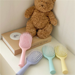 Lược massage chải tóc cầm tay Lược cầm tay tạo kiểu màu sắc pastel