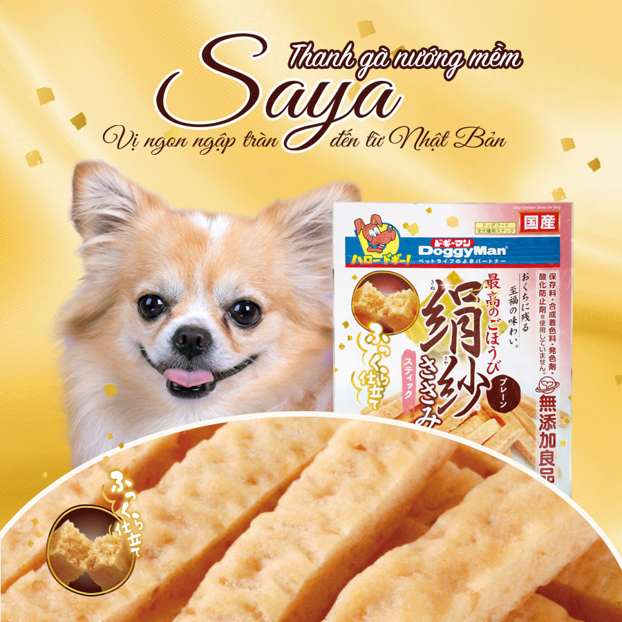 Thanh gà nướng mềm SAYA 100g Doggyman