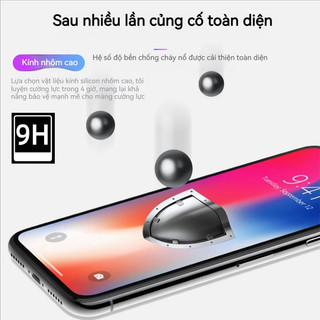 Kính cường lực iPhone 9D 10D HD, chống ánh sáng xanh, cho iPhone 11 12 13 14 15 16 17 Pro Max 17 Air X XS XR XSMAX 16E