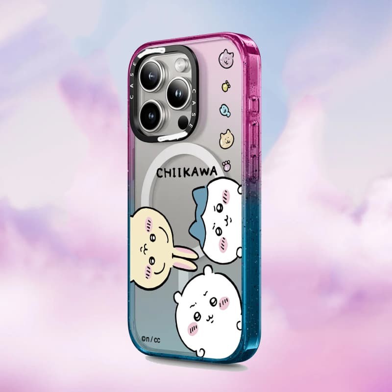 CASECASE X Chiikawa Ốp Đen Cạnh Đào Haze Cotton Kẹo Bộ Sưu Tập Màu Sắc Trong Suốt Cứng Từ Hút Tác Động Dành Cho Apple IPhone 12 13 14 15 16 Pro Max Plus Có Hộp