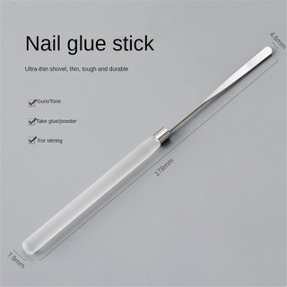 Que keo acrylic nghệ thuật móng tay, que màu, keo khoan viscose bằng thép không gỉ, que màu vẽ, keo trị liệu, dụng cụ trộn manicure cho tiệm làm móng