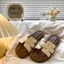 phong cách Hàn Quốc Dép sandal nữ đan quai ngang êm chân thoải mái đi biển mẫu hot